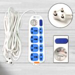 8 socket Heavy Duty Power Extension Board (10 mtr. / 1 Pc) - Back View by Nari Haat, Indian ethnic wear, women clothi...