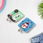 Multipurpose Strong Cartoon Hook Self-Adhesive hooks (2 Pc Set) - Fabric Detail by Nari Haat, Indian ethnic wear, wom...