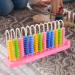 Abacus 13 Rods Counting Abacuses Toy Bead Educational Tools (1 Set / Mix Color) - Back View by Nari Haat, Indian ethn...