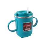 Supermom Kids Sporty Sipper Mug with Straw and Dual Handles Approx 300ml (1 Pc) - Sleeve Design by Nari Haat, Indian ...