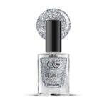 OG Beauty Silver Moonlight Starlet Glitter Nail Paint (10 ML / 1 Pc) - Sleeve Design by Nari Haat, Indian ethnic wear...