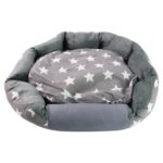 3XL Extra-Large Star Pattern Round Pet Bed for Cats & Small Dogs - Sleeve Design by Nari Haat, Indian ethnic wear, wo...