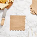 Disposable Scalloped Edge Tissue Napkins Set (120 Pc) - Back View by Nari Haat, Indian ethnic wear, women clothing, d...