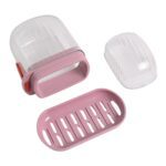 Multipurpose Plastic Soap Dish with Transparent Dust-Proof Lid, Sabudani (1 Pc) - Sleeve Design by Nari Haat, Indian ...