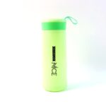 Leak-Proof Plastic Flask - (Green Color / 1 Pc / 400ML) - Sleeve Design by Nari Haat, Indian ethnic wear, women cloth...