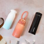 Stainless Steel Vacuum water Bottle 400ML (1 Pc) - Closeup Embroidery by Nari Haat, Indian ethnic wear, women clothin...