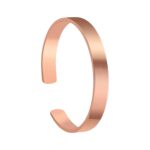 Elegant Rose Gold-Plated Open Cuff Bracelet Kada (1 Pc) - Sleeve Design by Nari Haat, Indian ethnic wear, women cloth...