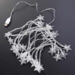 USB Powered 20 LED Decorative Star String Fairy Lights - Full Detail by Nari Haat, Indian ethnic wear, women clothing...