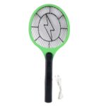Green Rechargeable Electric Mosquito Killer Racket with Cable - Sleeve Design by Nari Haat, Indian ethnic wear, women...