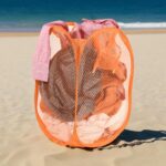 Foldable Pop-Up Mesh Laundry Basket Hamper (1 Pc) - Closeup Embroidery by Nari Haat, Indian ethnic wear, women clothi...