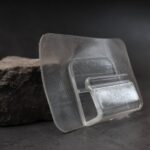 Heavy-Duty Transparent Wall Hook with Seamless Adhesive Backing (1 Pc) - Back View by Nari Haat, Indian ethnic wear, ...