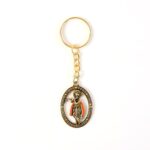 Metal Traditional Decorative Lord Krishna Keychain (1 Pc) - Sleeve Design by Nari Haat, Indian ethnic wear, women clo...