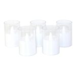 Flameless LED Votive Candles Light - (5 Pc) - Sleeve Design by Nari Haat, Indian ethnic wear, women clothing, designe...