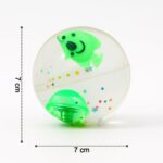 Light-Up Bouncy Fish Ball – Impact-Activated LED Flashing Sensory Toy (1 Pc) - Back View by Nari Haat, Indian ethni...
