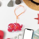 Silicone Push Pop Bubble Fidget Toy Keychain (1 Pc) - Back View by Nari Haat, Indian ethnic wear, women clothing, des...