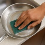 Pro Clean Heavy-Duty Kitchen Scrubber Pad – 4x6 inch (1 Pc) - Fabric Detail by Nari Haat, Indian ethnic wear, women...