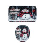 3 in 1 Mix Design Bathroom Mat - (1 Set) - Sleeve Design by Nari Haat, Indian ethnic wear, women clothing, designer suit