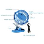 Mini USB Clip Fan – Portable Cooling Fan for Rooms (Battery Not Included) - Image 7