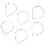 Premium Metal Zigzag Hair Bands for Men & Women (6 Pc) - Sleeve Design by Nari Haat, Indian ethnic wear, women clothi...