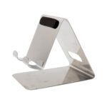 Stainless Steel Universal Mobile & Tablet Stand Holder - (1 Pc) - Front View by Nari Haat, Indian ethnic wear, women ...
