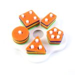 Geometric Stacking Sorter Puzzle Toy - Sleeve Design by Nari Haat, Indian ethnic wear, women clothing, designer suit