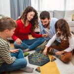 Strategic Triangle Color Matching Puzzle Board Game for Kids & Family - Back View by Nari Haat, Indian ethnic wear, w...