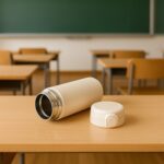 Stainless Steel Thermos Water Bottle 320lm (1 Pc) - Back View by Nari Haat, Indian ethnic wear, women clothing, desig...