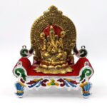 Bal Gopal Sihasan Throne - Large Decorative Stand for Home Temple Deity Display - Back View by Nari Haat, Indian ethn...