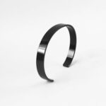 Stylish Black-Plated Stainless-Steel kada (1 Pc) - Sleeve Design by Nari Haat, Indian ethnic wear, women clothing, de...