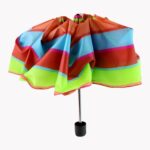 3-Fold Sun & Rain Protective Solid Foldable Umbrella, (1 Pc / Mix Design) - Sleeve Design by Nari Haat, Indian ethnic...