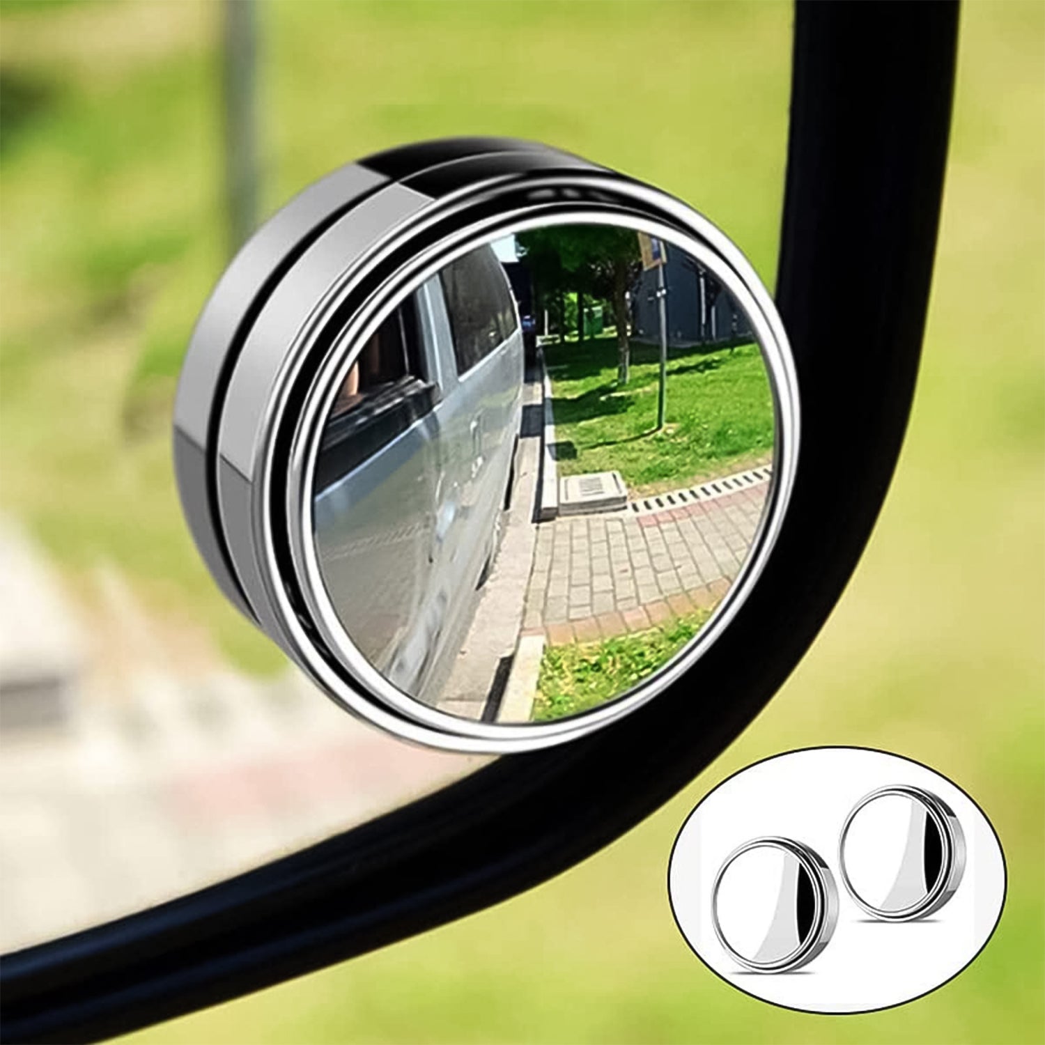 05_c694e218-2844-4f0a-843e-b40b8f4738f8.jpg Car Blind Spot Side Mirror Round HD Glass Blindspot Mirror (2 Pcs Set) - Front View by Nari Haat, Indian ethnic wear,...