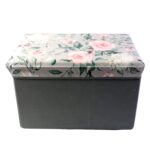 Premium Foldable Storage Box with Floral Lid (1 Pc) - Sleeve Design by Nari Haat, Indian ethnic wear, women clothing,...
