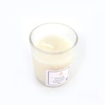 In'lief French Lavender Soy Blend Scented Candle in Glass Jar (50GM / 1 Pc) - Sleeve Design by Nari Haat, Indian ethn...