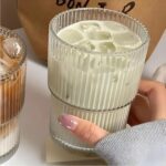 450 ML Monaco Premium Transparent Plastic Cup, Tumbler - Fabric Detail by Nari Haat, Indian ethnic wear, women clothi...