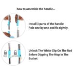 Adjustable Stainless Steel Mop Rod Set 120 cm - Fabric Detail by Nari Haat, Indian ethnic wear, women clothing, desig...