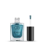 OG Beauty Aqua Bluebell Starlet Glitter Nail Paint (10 ML / 1 Pc) - Sleeve Design by Nari Haat, Indian ethnic wear, w...