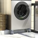 Adjustable Anti-Vibration Pads for Washing Machine and Refrigerator Base (4 Pc) - Closeup Embroidery by Nari Haat, In...