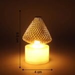 Premium LED Flameless Candle Lights (4 Pc / Set) - Fabric Detail by Nari Haat, Indian ethnic wear, women clothing, de...