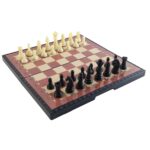 Foldable Magnetic Chess Board Game Set (24 x 24 Cm) - Sleeve Design by Nari Haat, Indian ethnic wear, women clothing,...