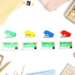 Mini Stapler Set Staples – Assorted Colors | No.10 Staplers with Pins (20 pcs Set) - Neckline Detail by Nari Haat, ...
