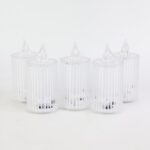 Premium Crystal Effect LED Flameless Candle Lights (5 Pc) - Sleeve Design by Nari Haat, Indian ethnic wear, women clo...