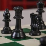 Small Premium Portable Chess Set Plastic Chess Pieces (1 Set) - Neckline Detail by Nari Haat, Indian ethnic wear, wom...