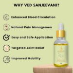 Ved Sanjeevani Nabhi Oil for Joint Pain Relief (30ML / 1 Pc) - Neckline Detail by Nari Haat, Indian ethnic wear, wome...