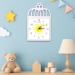 Decorative Square Wall Clock Battery Operated – 1 Pc - Closeup Embroidery by Nari Haat, Indian ethnic wear, women c...