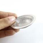 Stainless Steel Kitchen Sink Drain Strainer / Stopper (Small / 1 Pc) - Closeup Embroidery by Nari Haat, Indian ethnic...