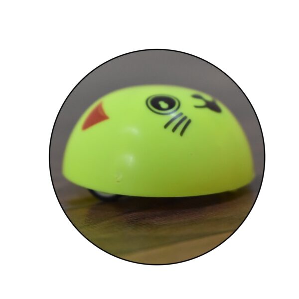 Yellow Smiley Pull Back Toy