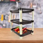 Apex Big Multi use Plastic Storage Rack – 3-Tier (1 Pc) - Neckline Detail by Nari Haat, Indian ethnic wear, women c...