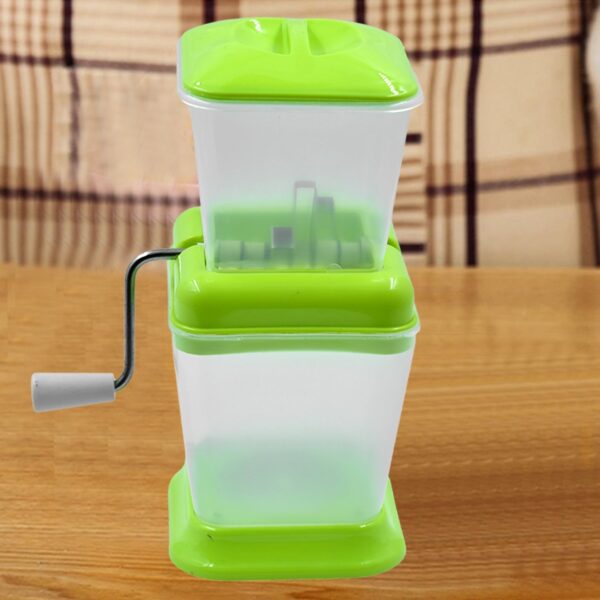 Small Onion Chopper & Vegetable Chopper Quick Cutter with Rotating Blade - Front View by Nari Haat, Indian ethnic wea...