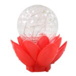 Crystal Ball Lotus LED Decorative Light (1 Pc) - Sleeve Design by Nari Haat, Indian ethnic wear, women clothing, desi...