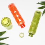 3Pc Set Diamond Cut Bottle Used for storing water and beverages purposes for people - Closeup Embroidery by Nari Haat...